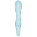 Расширяющийся смарт-вибратор с рельефной головкой Satisfyer Air Pump Vibrator 5+ голубой