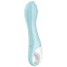 Расширяющийся смарт-вибратор с рельефной головкой Satisfyer Air Pump Vibrator 5+ голубой