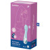 Расширяющийся смарт-вибратор с рельефной головкой Satisfyer Air Pump Vibrator 5+ голубой