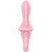 Расширяющийся анальный смарт-вибратор Satisfyer Air Pump Booty 5+ розовый