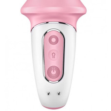 Расширяющийся анальный смарт-вибратор Satisfyer Air Pump Booty 5+ розовый