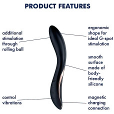Вибратор для точки G с функцией переминания Satisfyer Rrrolling Explosion