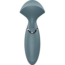Перезаряжаемый мини-массажер с вибрацией Satisfyer Mini Wand-er серый