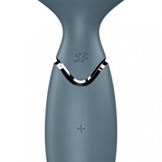 Перезаряжаемый мини-массажер с вибрацией Satisfyer Mini Wand-er серый