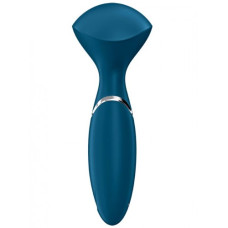 Перезаряжаемый мини-массажер с вибрацией Satisfyer Mini Wand-er синий