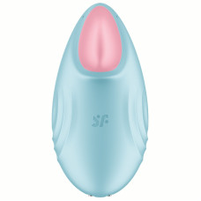 Перезаряжаемый смарт-стимулятор с вибрацией Satisfyer Tropical Tip Blue