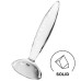 Прозрачный фаллос из стекла Satisfyer Sparkling Crystal 19 см