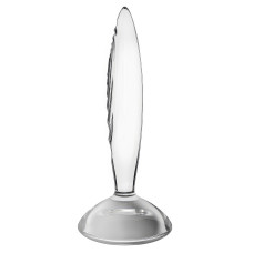 Прозрачный фаллос из стекла Satisfyer Sparkling Crystal 19 см