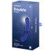 Двусторонний фаллос из стекла Satisfyer Double Crystal синий 20 см
