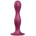 Фаллос Satisfyer Double Ball-R со смещенным центром тяжести красный 18 см