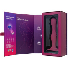 Фаллос Satisfyer Double Ball-R со смещенным центром тяжести красный 18 см