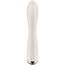 Вибратор для точки G с клиторальным стимулятором и ротацией Satisfyer Spinning Rabbit 1 Beige