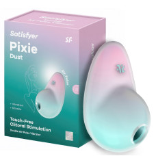 Вакуумно-волновой стимулятор с вибрацией Satisfyer Pixie Dust мятно-розовый
