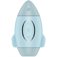 Вакуумно-волновой стимулятор клитора с вибрацией Satisfyer Mission Control голубой