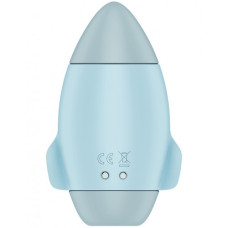 Вакуумно-волновой стимулятор клитора с вибрацией Satisfyer Mission Control голубой