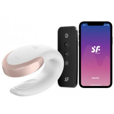Смарт-стимулятор для пар Satisfyer Double Love белый