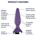 Анальная вибропробка Satisfyer Plug-ilicious 1 фиолетовый