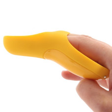 Клиторальный вибромассажер на палец Satisfyer Teaser желтый