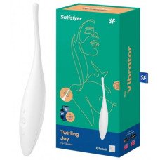 Перезаряжаемый точечный вибромассажер Satisfyer Twirling Joy белый