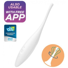 Перезаряжаемый точечный вибромассажер Satisfyer Twirling Joy белый