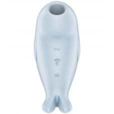 Вакуумно-волновой стимулятор клитора с вибрацией Satisfyer Seal You Soon голубой