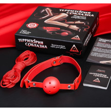 Эротическая игра Территория соблазна. Жгучая страсть + кляп, веревка