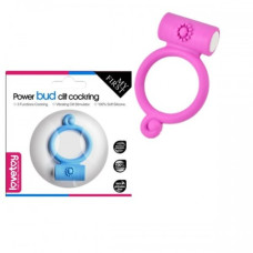Виброкольцо розовое Power Bud Сlit Сockring