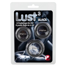 Набор эрекционных колец Lust 3 Black Orion
