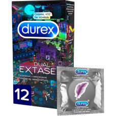 Презервативы Durex №12 Dual Extase Emoji Doodle рельефные с анестетиком