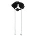 Маска с кляпом и зажимами на соски Mask with Ball Gag & Nipple Clamps
