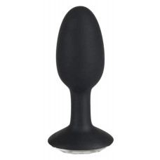 Анальная пробка с кристаллом Diamond Silicone Plug черная