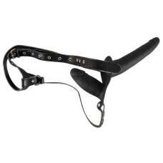 Двойной страпон черного цвета Double Strap On
