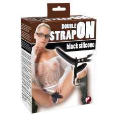 Двойной страпон черного цвета Double Strap On