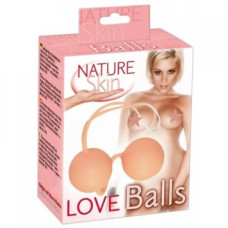 Шарики вагинальные суперкожа Love Balls телесные