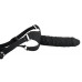 Черный страпон с трусиками Silicone Strap-On
