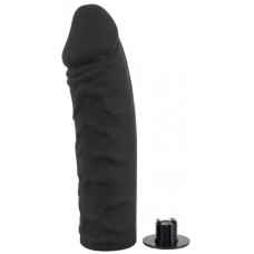 Черный страпон с трусиками Silicone Strap-On