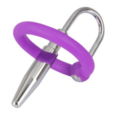 Уретральный буж с силиконовым кольцом под головку Penis Plug