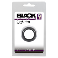 Эрекционное кольцо на пенис Black Velvets Cock Ring черное