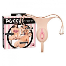 Трусики-страпон с вагиной латексные Strap-On Pussy