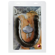 Двойной фаллоимитатор черный Ultra-Dongs
