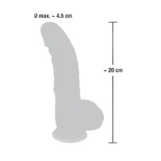 Фаллоимитатор реалистик с загнутой головкой Medical Silicone Dildo 20 см
