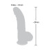 Фаллоимитатор реалистик с загнутой головкой Medical Silicone Dildo 20 см