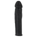 Удлиняющая черная насадка на пенис Silicone Extension + 4 см