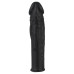 Удлиняющая черная насадка на пенис Silicone Extension + 4 см