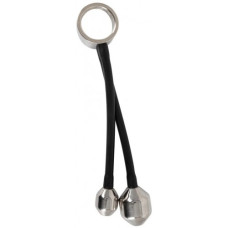 Эрекционное кольцо с металлическими грузиками Cock ring & Ass plugs