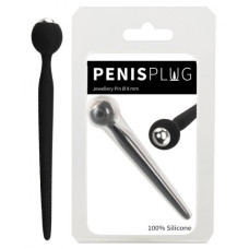 Силиконовый уретральный буж с жемчужиной Jewellery Pin