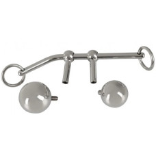 Набор для бондажа с металлическим аналлоком и веревкой Bondage Plugs With Rope