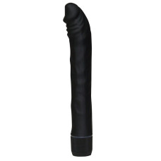 Черный вибратор из силикона Rouge Noir 19 см