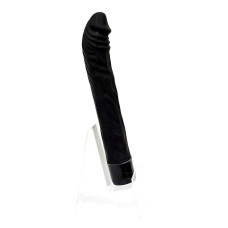 Черный вибратор из силикона Rouge Noir 19 см