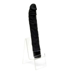 Черный вибратор из силикона Rouge Noir 19 см